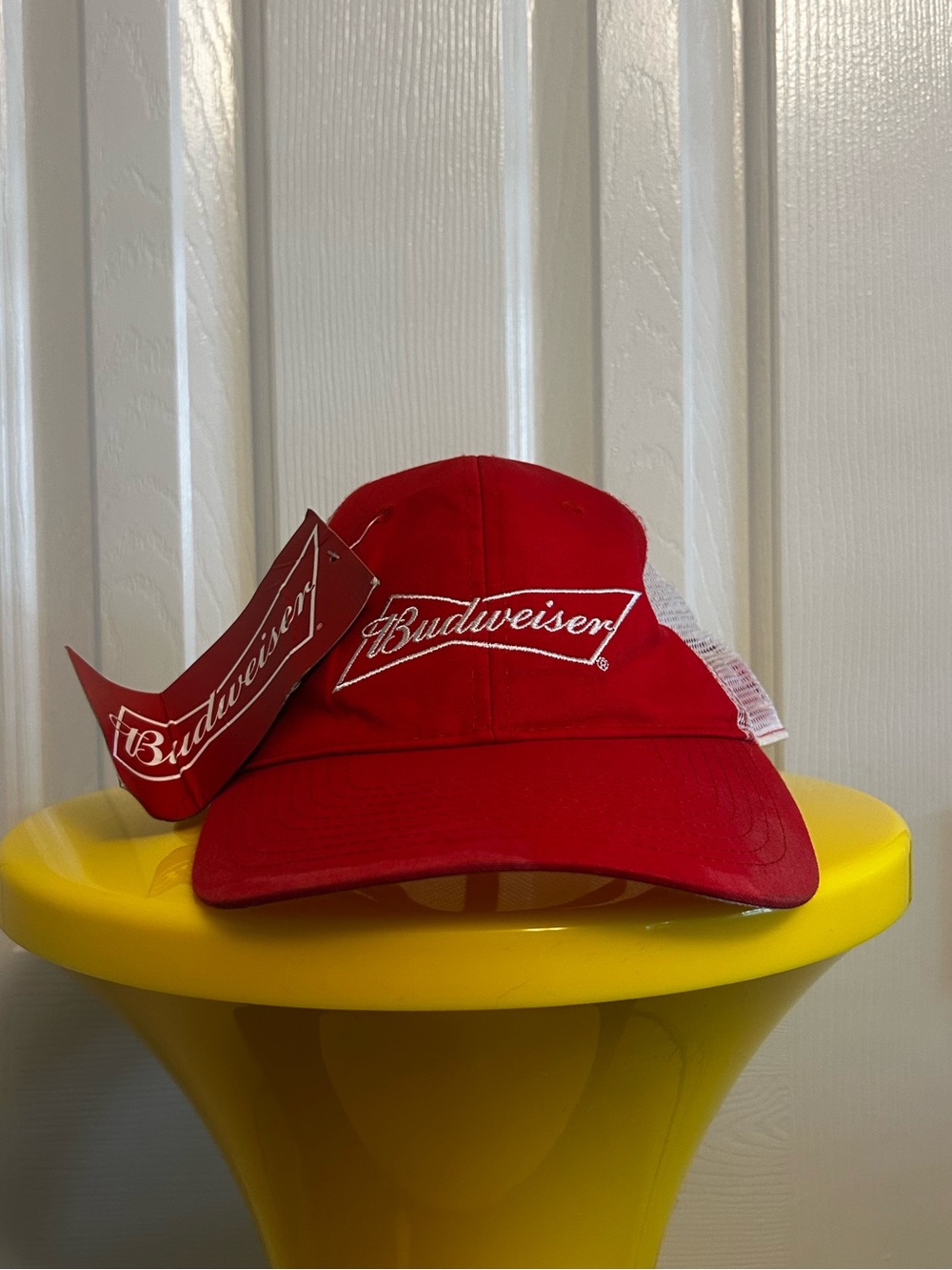 Budweiser Red Hat with White Logo